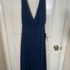 Lulu's Deep Blue Maxi Dress